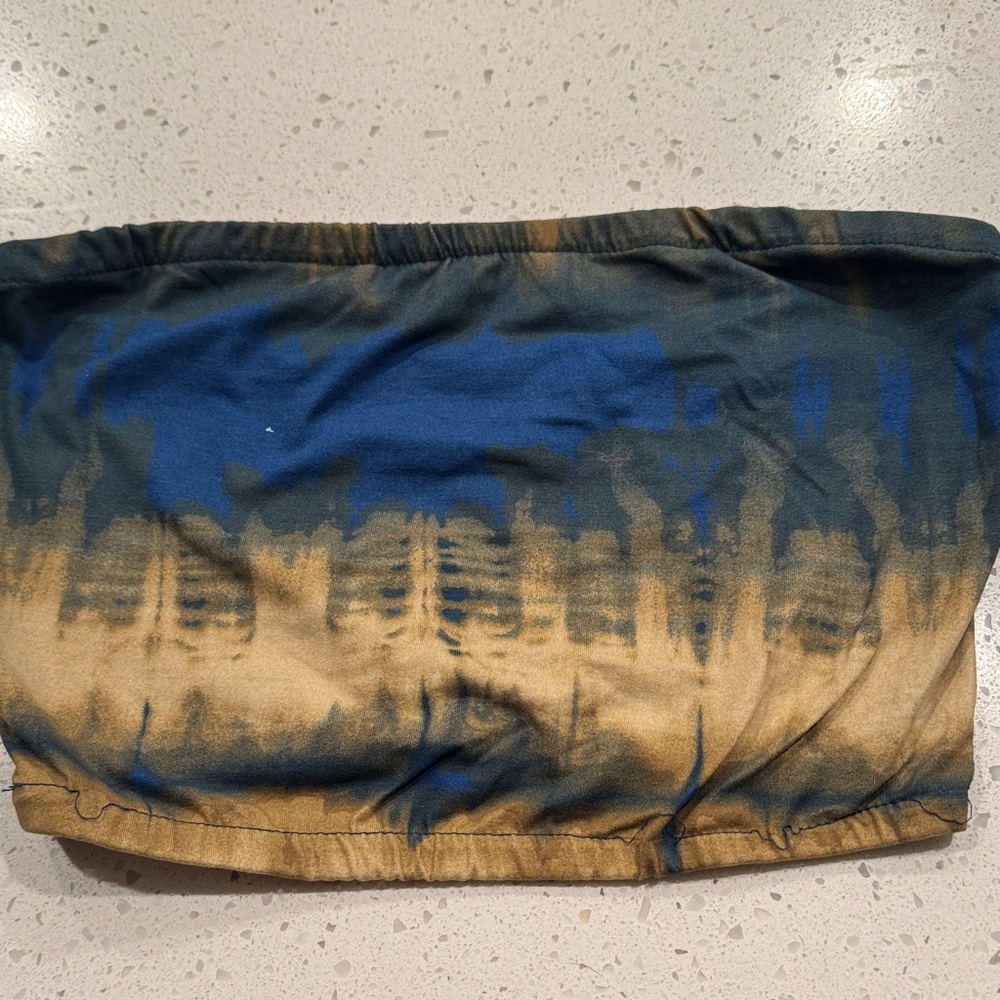 Kids Tie-Dye Blue and Tan Bottoms